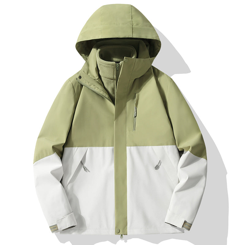 Unisex Outdoor Sports 3 In 1 Jacket Autumn Winter Warm Inner Lining Windproof Coat Men/Women Fashion Waterproof Outerwear