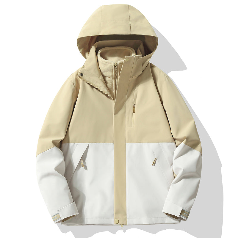 Unisex Outdoor Sports 3 In 1 Jacket Autumn Winter Warm Inner Lining Windproof Coat Men/Women Fashion Waterproof Outerwear