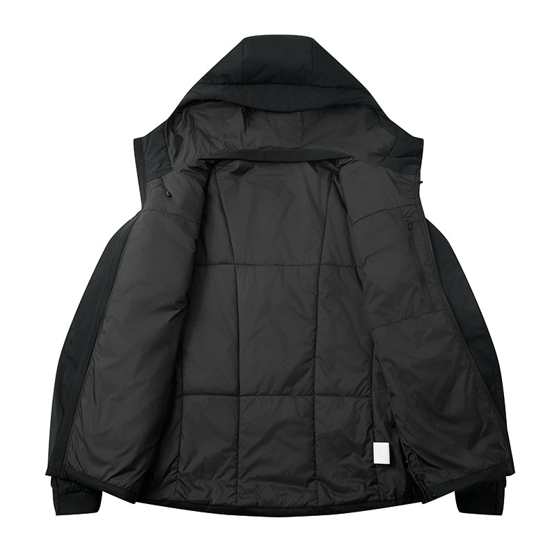 Men Fashion Down Jacket Autumn Winter Stand Collar Warm Puffer Coat Outdoor Casual Thick Parka for Cold Weather Streetwear