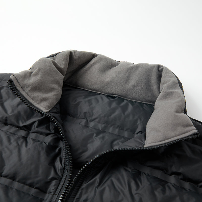 Men 3 In 1 Fashion Down Jacket Autumn Winter Warm Inner Lining Down Coat Outdoor Sports Stand Collar Windproof Puffer Outerwear