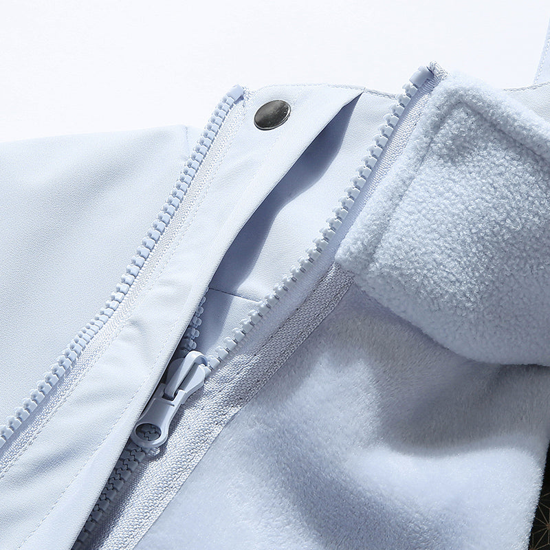 Unisex Outdoor Sports 3 In 1 Jacket Autumn Winter Fleece Warm Inner Lining Coat Men/Women Travel Hiking Leisure Outerwear