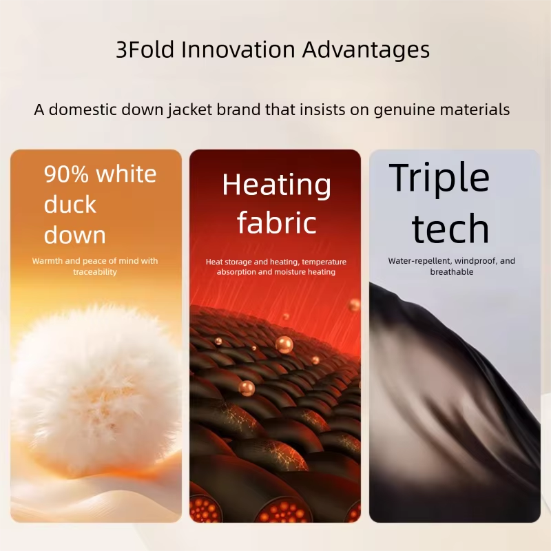 Unisex Fashion Thick Down Jacket White Duck Down Warm Loose Outerwear High Quality Men/Women Winter Leisure Puffer Coat