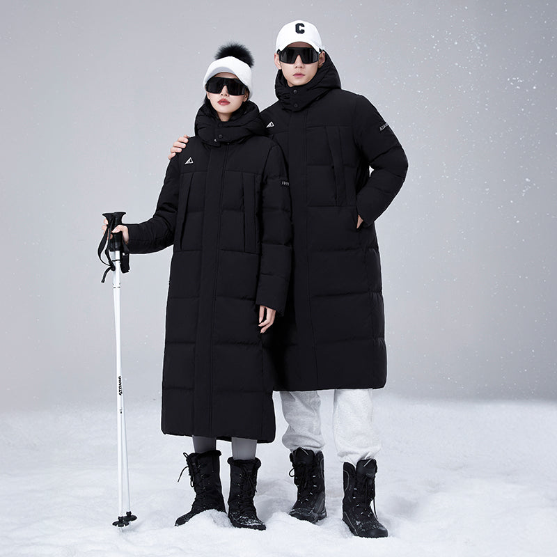 Unisex Fashion Thick Down Jacket White Duck Down Warm Loose Outerwear High Quality Men/Women Winter Leisure Puffer Coat