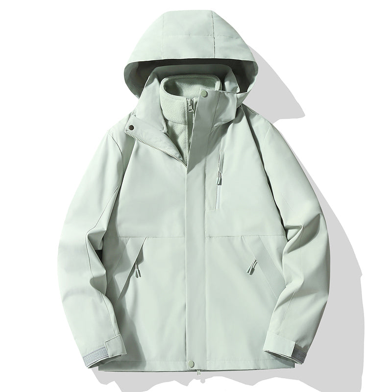 Unisex Outdoor Sports 3 In 1 Jacket Autumn Winter Warm Inner Lining Windproof Coat Men/Women Fashion Waterproof Outerwear