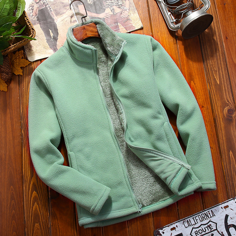 Women 3 In 1 Fashion Jacket Autumn Winter Plush Warm Inner Lining Coat Outdoor Running Sports Comfortable Breathable Outerwear