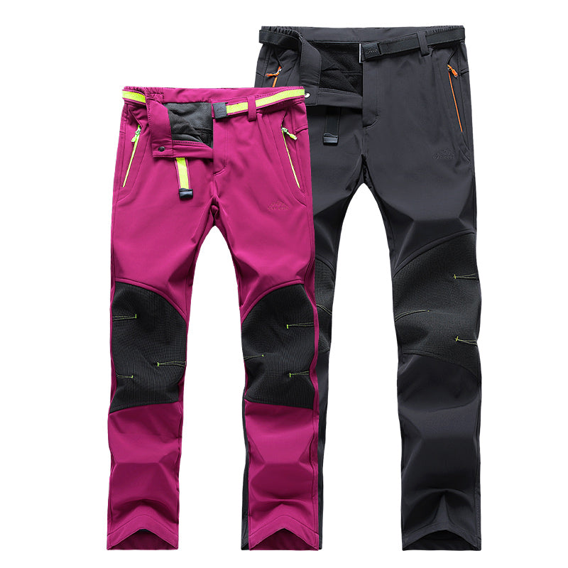 Women Autumn Winter Fleece Warm Long Pants Outdoor Camping Sports Casual Overalls Trousers Waterproof Softshell Thick Trousers