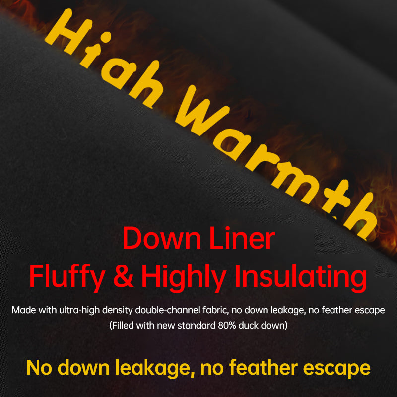 Unisex 3 In 1 Leisure Jacket Autumn Winter Warm Inner Lining Down Coat Men/Women Outdoor Mountaineering Skiing Outerwear