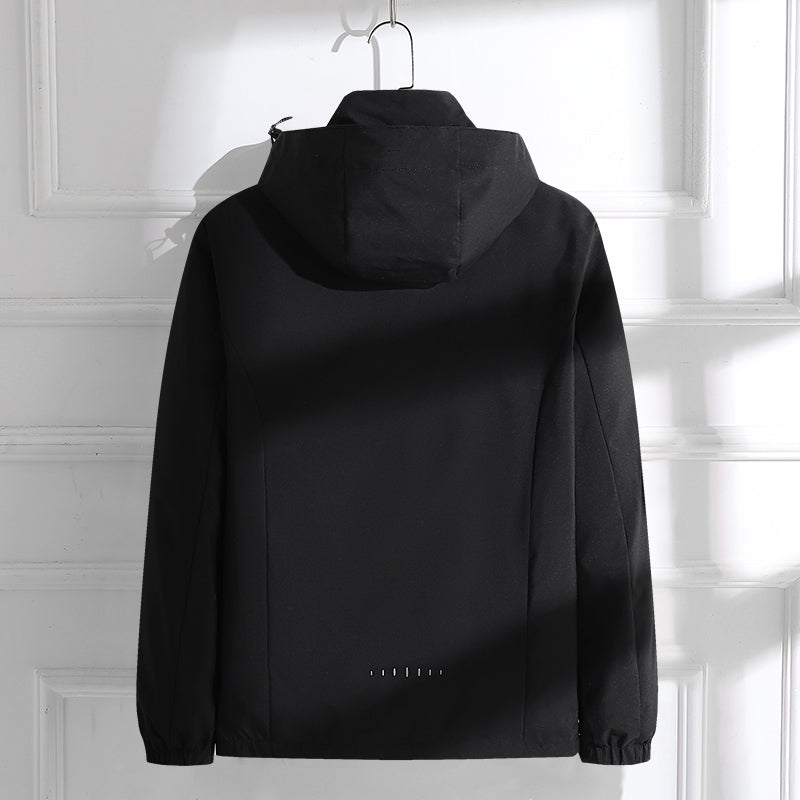 Men's Fashion 3 In 1 Jacket Outdoor Travel Sports Detachable Hat Coat Autumn Winter Plush Warm Inner Lining Utility Outerwear