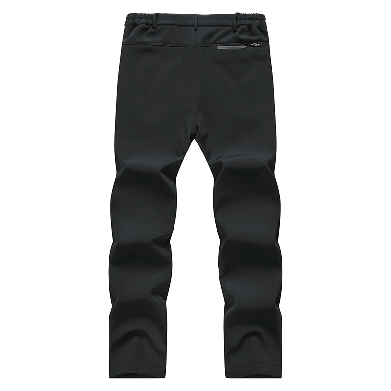 Men Autumn Winter Fleece Warm Casual Overalls Outdoor Sport Stretch Breathable Trousers Soft Comfortable Fabric Long Pants
