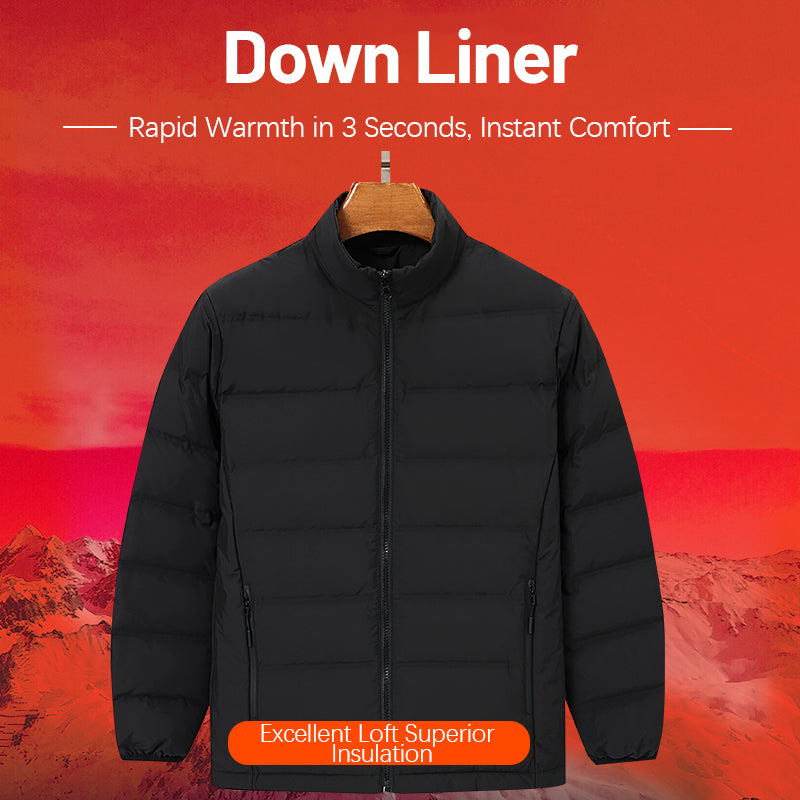 Unisex 3 In 1 Leisure Jacket Autumn Winter Warm Inner Lining Down Coat Men/Women Outdoor Mountaineering Skiing Outerwear