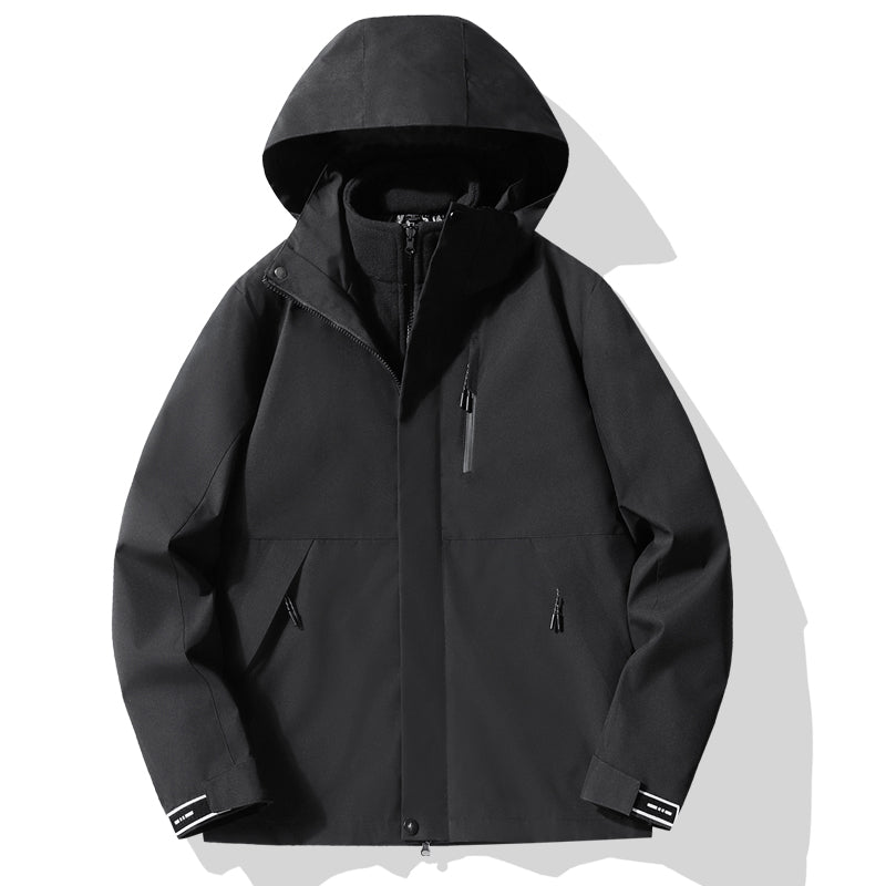 Unisex Outdoor Sports 3 In 1 Jacket Autumn Winter Fleece Warm Inner Lining Coat Men/Women Travel Hiking Leisure Outerwear