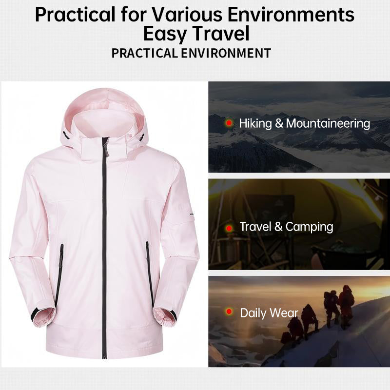 Unisex Outdoor Windproof 3 In 1 Jacket Autumn Winter Fleece Warm Inner Lining Coat Men/Women Skiing Snowboarding Outerwear