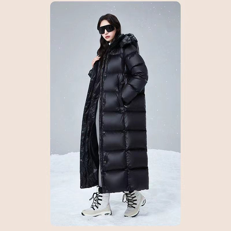 Unisex Fashion Thick Down Jacket White Duck Down Warm Loose Outerwear High Quality Men/Women Winter Leisure Puffer Coat