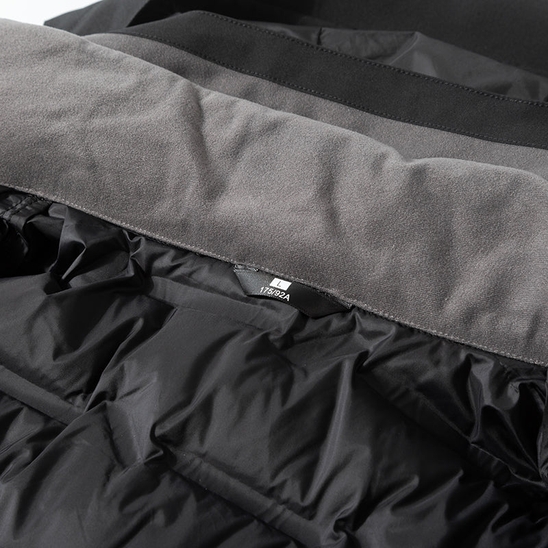 Men 3 In 1 Fashion Down Jacket Autumn Winter Warm Inner Lining Down Coat Outdoor Sports Stand Collar Windproof Puffer Outerwear