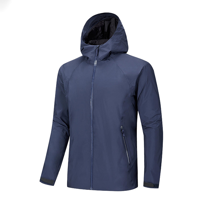 Men Leisure Down Jacket Autumn Winter Lightweight Warm Stand Collar Windproof Coat Outdoor Sport Waterproof Waterproof Outerwear