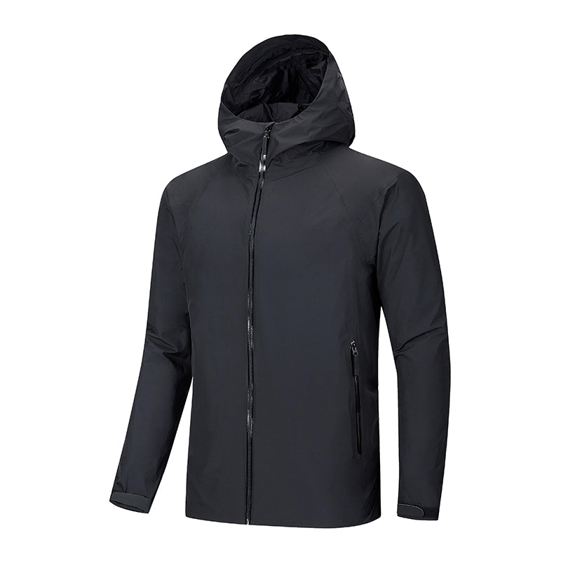 Men Leisure Down Jacket Autumn Winter Lightweight Warm Stand Collar Windproof Coat Outdoor Sport Waterproof Waterproof Outerwear