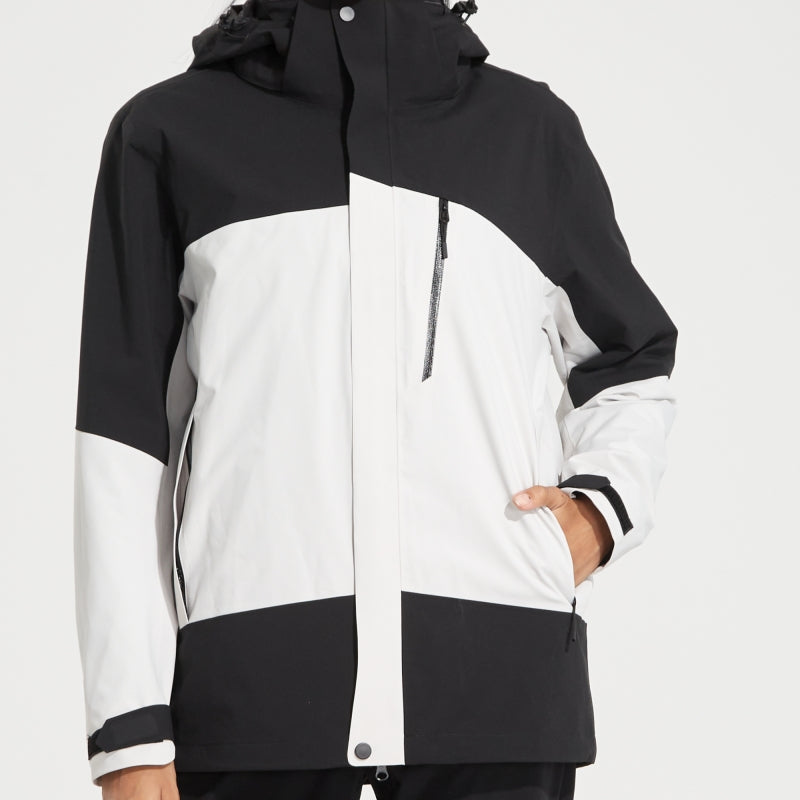 Women 3 In 1 Leisure Down Jacket Autumn Winter Warm Inner Lining Down Coat Outdoor Ski Sports Stand Collar Windproof Outerwear