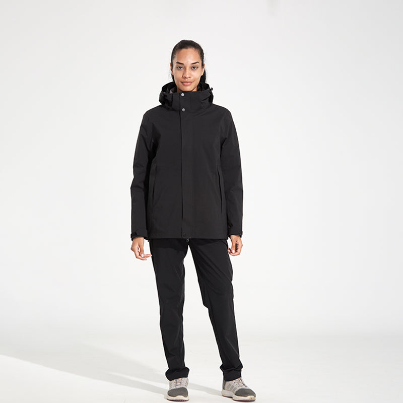 Women 3 In 1 Casual Down Jacket Outdoor Sports Lightweight Comfortable Outerwear Autumn Winter Warm Inner Lining Down Coat