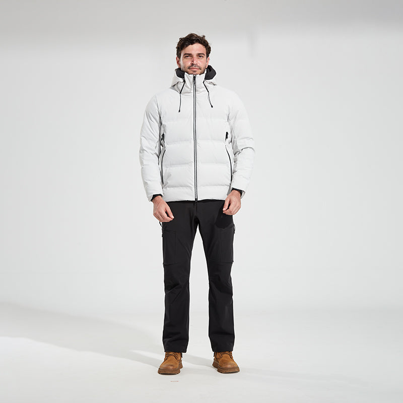 Unisex Leisure Down Jacket Winter Lightweight Warm Windproof Waterproof Coat Men/Women Outdoor Mountaineering Skiing Outerwear