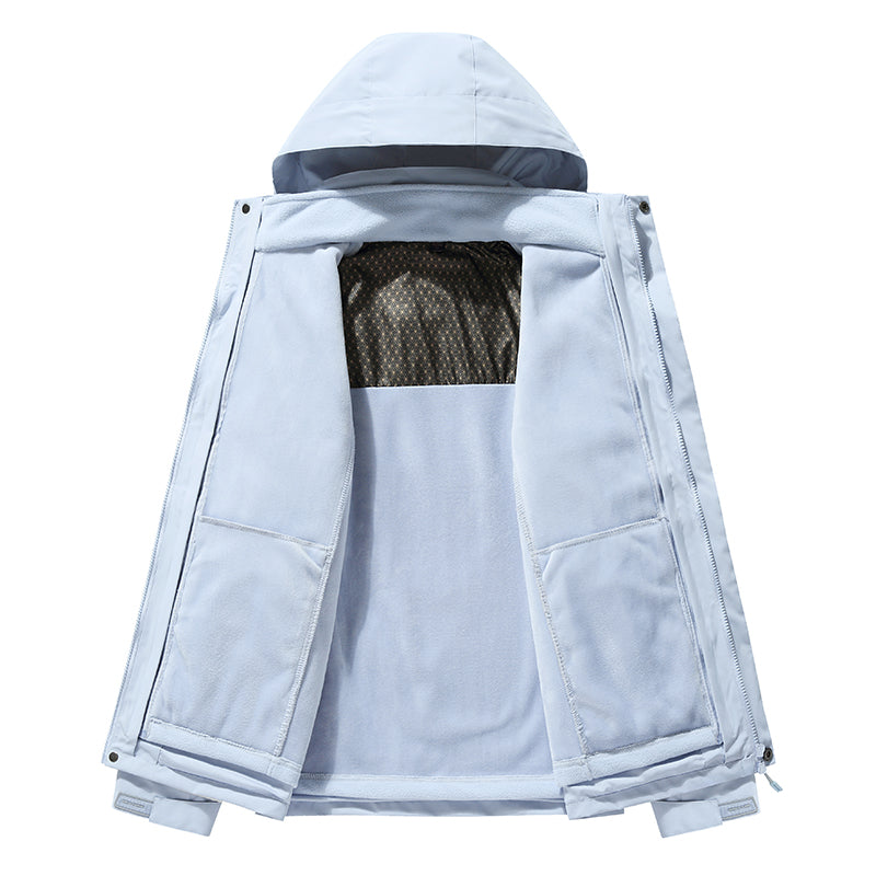 Unisex Outdoor Sports 3 In 1 Jacket Autumn Winter Fleece Warm Inner Lining Coat Men/Women Travel Hiking Leisure Outerwear