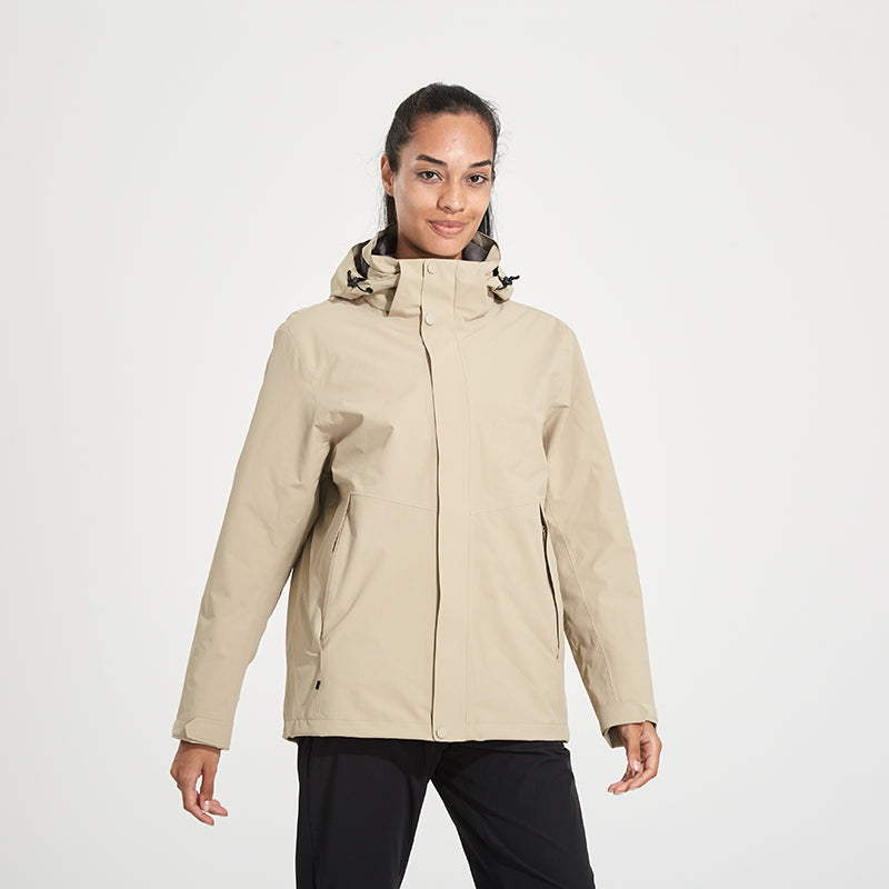 Women 3 In 1 Casual Down Jacket Outdoor Sports Lightweight Comfortable Outerwear Autumn Winter Warm Inner Lining Down Coat