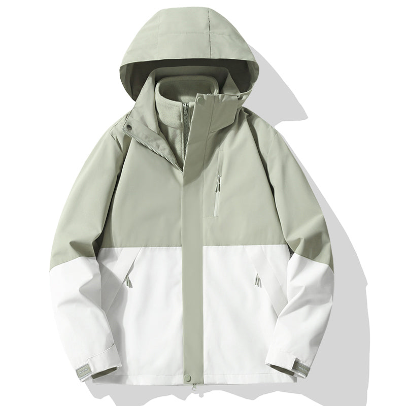 Unisex Outdoor Sports 3 In 1 Jacket Autumn Winter Warm Inner Lining Windproof Coat Men/Women Fashion Waterproof Outerwear