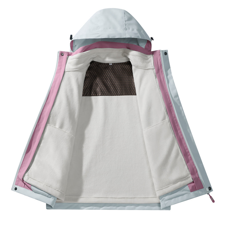 Mens Leisure 3 In 1 Sports Jacket Autumn Winter  Warm Inner Lining Coat Outdoor Hiking Camping Windproof Utility Outerwear