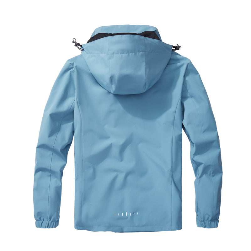 Women 3 In 1 Warm Inner Lining Jacket Outdoor Hiking Windproof Detachable Hat Coat Autumn Winter Casual Waterproof Outerwear